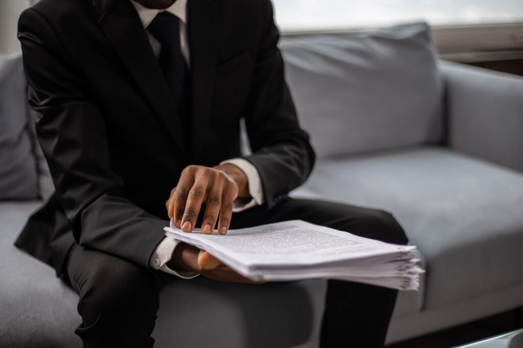An executor Reviewing documents whilst Dealing with an Insolvent Deceased Estate